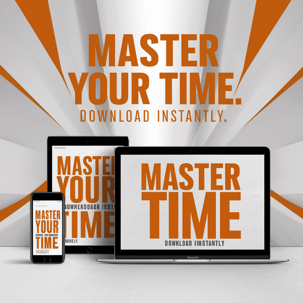 Master Your Minutes – The Ultimate Time Management Guide for Busy Minds (Printable PDF) ‎