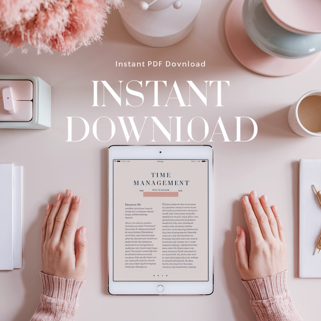 Master Your Minutes – The Ultimate Time Management Guide for Busy Minds (Printable PDF) ‎